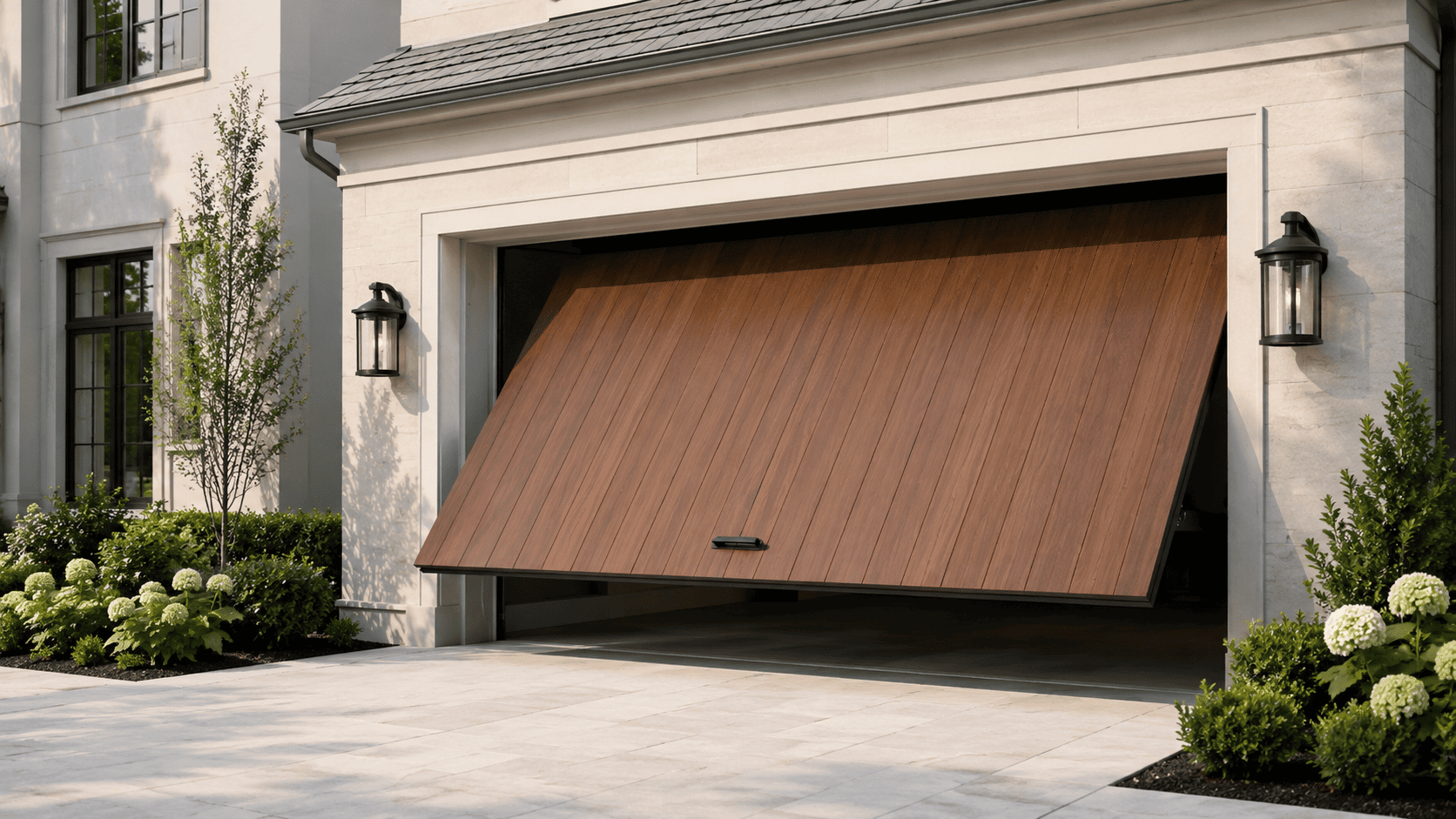 Garage door repair in progress — Malvern